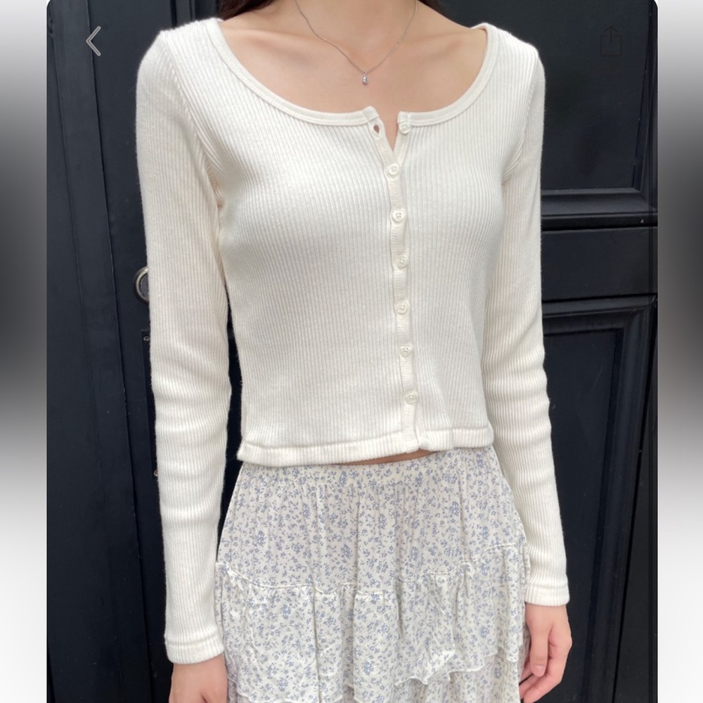 Floral White Skirt